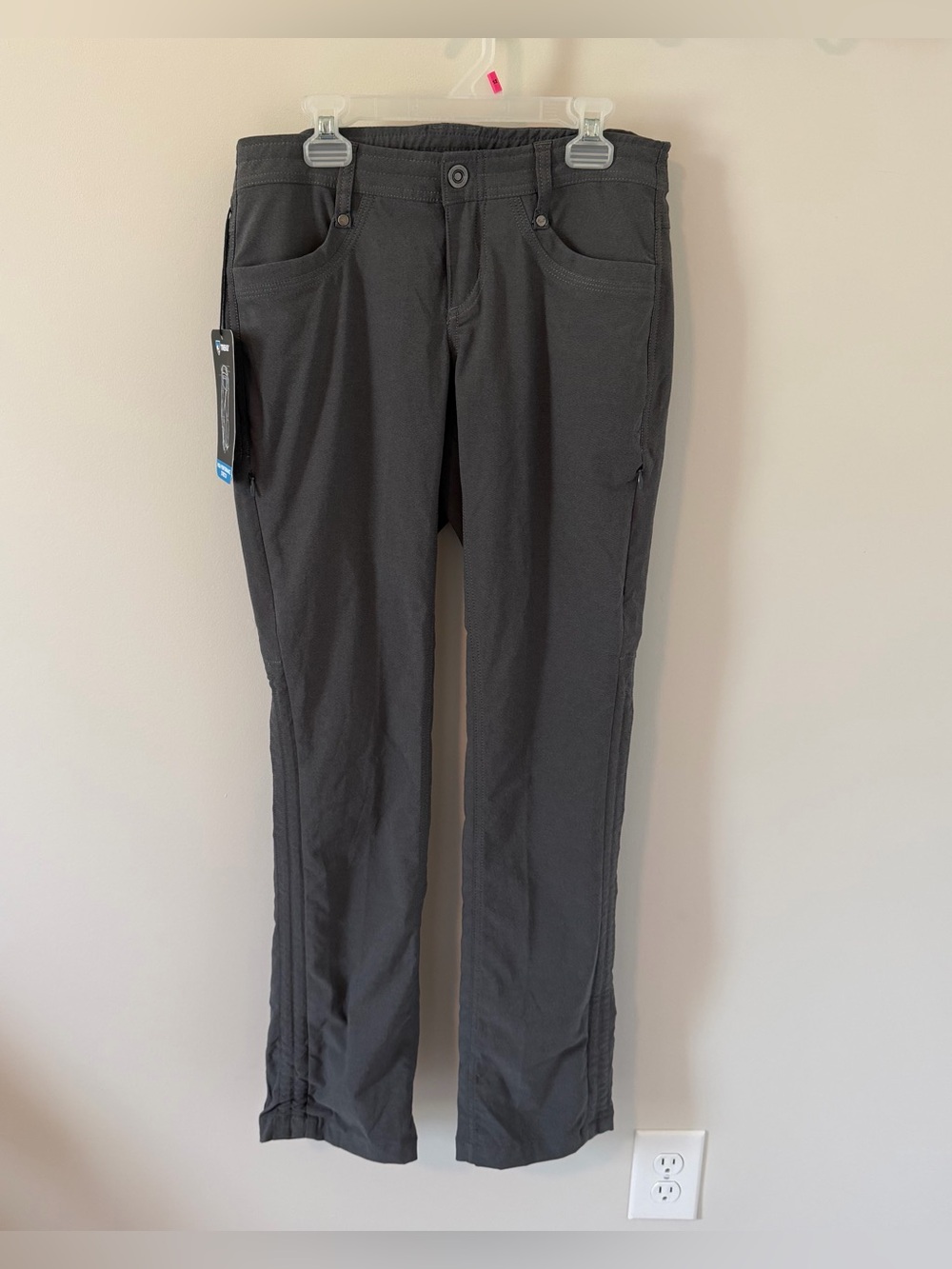 Kuhl Trekr Straight Fit Pants Charcoal Gray Women’s Size 0 Reg Outdoor Hiking